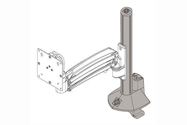 Chief Kxc K1C K2C Clmn Desk Clamp Base Slv - KRA245S - Creation Networks