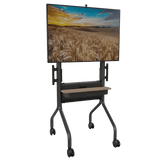 Chief LSCUB Voyager Large Manual Height Adjustable AV Cart for 50-75" LCD Displays (Black) - Creation Networks