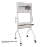 Chief LSCUW Voyager Large Manual Height Adjustable AV Cart for 50-75" LCD Displays (White) - Creation Networks