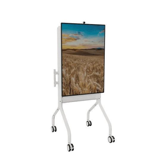 Chief LSCUW Voyager Large Manual Height Adjustable AV Cart for 50-75" LCD Displays (White) - Creation Networks