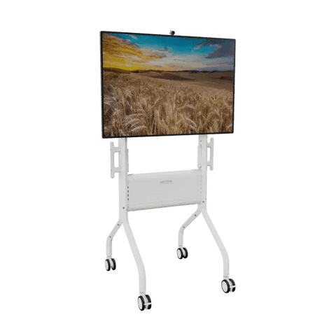 Chief LSCUW Voyager Large Manual Height Adjustable AV Cart for 50-75" LCD Displays (White) - Creation Networks