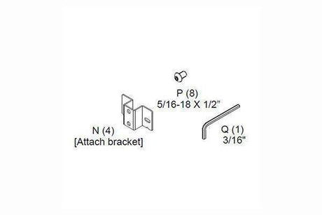 Chief Ta500 Ts Mount Brackets & Hw Kit - TA500HWKIT2 - Creation Networks