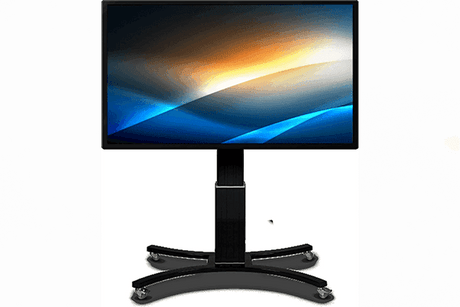 Clear Touch CTI-STAND-ADJM-V4 - Adjustable Mobile Stand, 27" Electric (Black) - Creation Networks