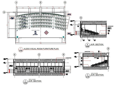 Creation Networks Conference Room AV Design CAD for 1 Large Room - Creation Networks