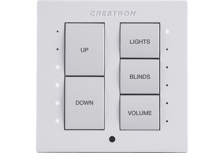 Crestron Cameo® Keypad - International Version, White Textured - C2NI-CB-W-T - Creation Networks