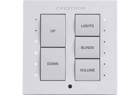 Crestron Cameo® Keypad - International Version, White Textured - C2NI-CB-W-T - Creation Networks
