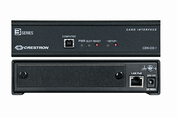 Crestron CEN-CI3-1-POE  3-Series® Card Interface – 1 Slot, w/PoE Injector - Creation Networks