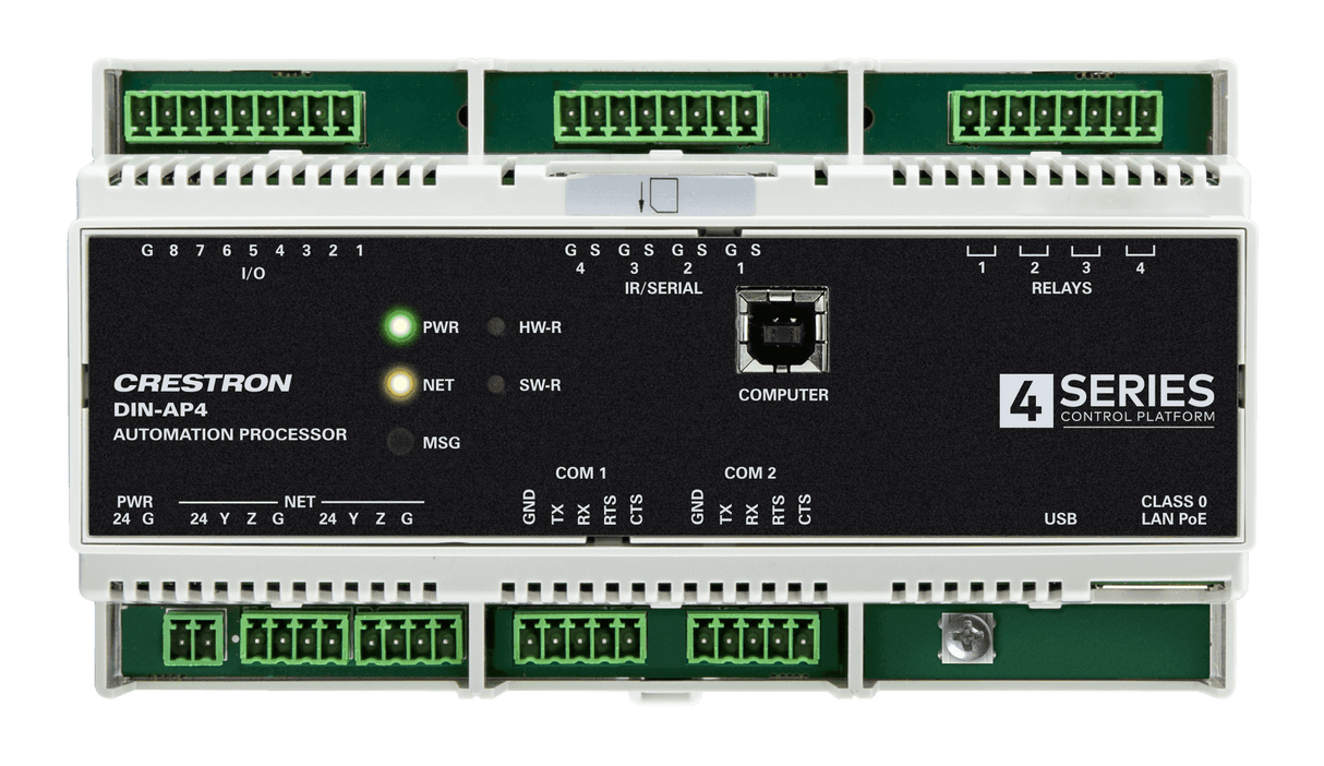 Crestron DIN-AP4 4-Series™ DIN Rail Control System - Creation Networks