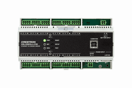 Crestron DIN-CENCN-2-POE Ethernet to Cresnet® Network Bridge with PoE - Creation Networks