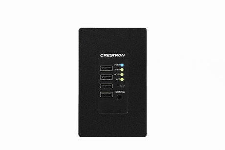 Crestron DM-NUX-R2-1G-B DM NUX USB over Network Wall Plate with Routing, Remote, Black - Creation Networks