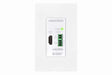 Crestron DM-RMC-4K-100-C-1G-W-T Wall Plate 4K DigitalMedia 8G+® Receiver &amp; Room Controller 100, White Textured - Creation Networks
