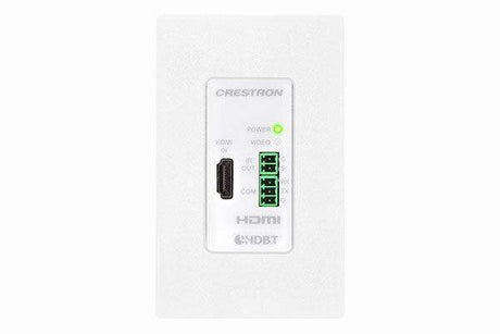 Crestron DM-RMC-4K-100-C-1G-W-T Wall Plate 4K DigitalMedia 8G+® Receiver &amp; Room Controller 100, White Textured - Creation Networks