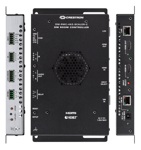 Crestron DM-RMC-4KZ-SCALER-C DigitalMedia 8G+® 4K60 4:4:4 HDR Receiver and Room Controller with Scaler - Creation Networks