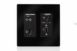 Crestron DM-TX-200-C-2G-B-T Wall Plate DigitalMedia 8G+® Transmitter 200,Black Textured - Creation Networks