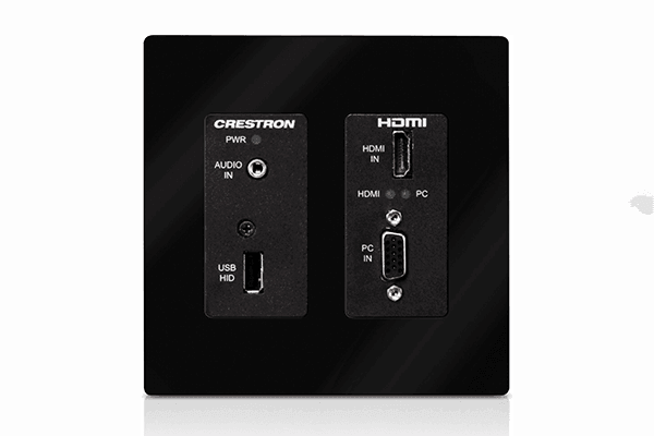 Crestron DM-TX-200-C-2G-B-T  Wall Plate DigitalMedia 8G+® Transmitter 200,Black Textured - Creation Networks