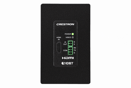 Crestron DM-TX-4KZ-100-C-1G-B-T DigitalMedia 8G+® 4K60 4:4:4 HDR Wall Plate Transmitter, Black - Creation Networks