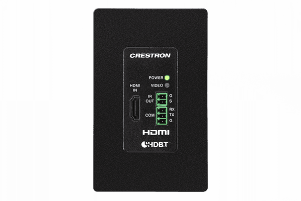 Crestron DM-TX-4KZ-100-C-1G-B-T DigitalMedia 8G+® 4K60 4:4:4 HDR Wall Plate Transmitter, Black - Creation Networks