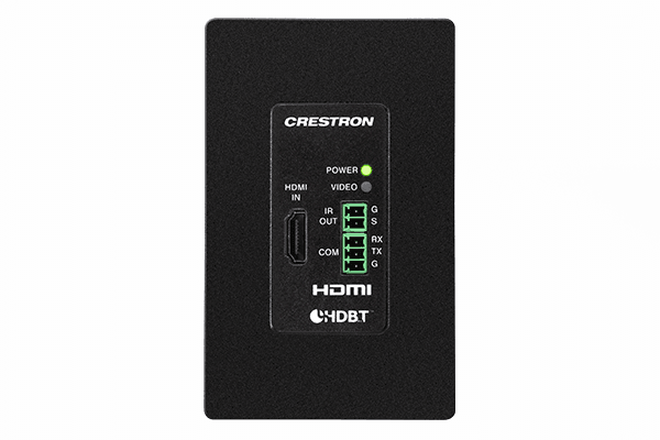 Crestron DM-TX-4KZ-100-C-1G-B-T  DigitalMedia 8G+® 4K60 4:4:4 HDR Wall Plate Transmitter, Black - Creation Networks
