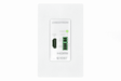 Crestron DM-TX-4KZ-100-C-1G-W-T DigitalMedia 8G+® 4K60 4:4:4 HDR Wall Plate Transmitter, White - Creation Networks