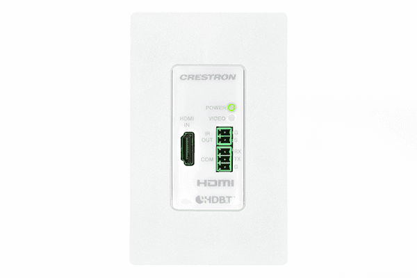 Crestron DM-TX-4KZ-100-C-1G-W-T DigitalMedia 8G+® 4K60 4:4:4 HDR Wall Plate Transmitter, White - Creation Networks