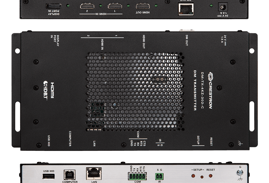 Crestron DM-TX-4KZ-302-C DigitalMedia 8G+® 4K60 4:4:4 HDR Transmitter 302 - Creation Networks