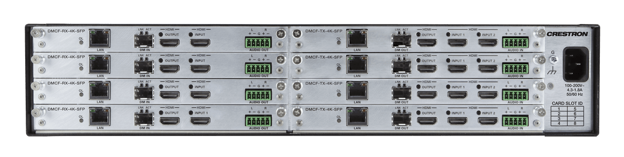 Crestron DMF-CI-8 DigitalMedia™ Card Chassis for DM-NVX-C &amp; DMCF, 8 Slots - Creation Networks