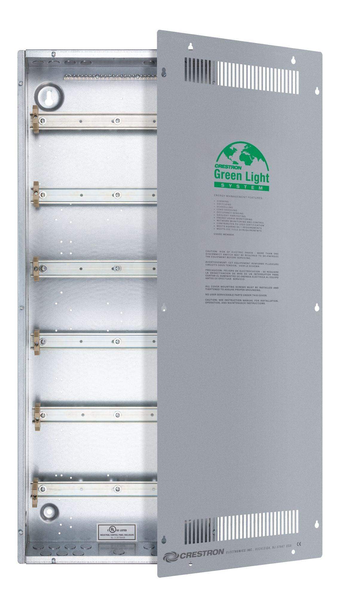 Crestron Enclosure for DIN Rail Devices, 6 DIN Rails, 18 M Wide - DIN-EN-6X18 - Creation Networks