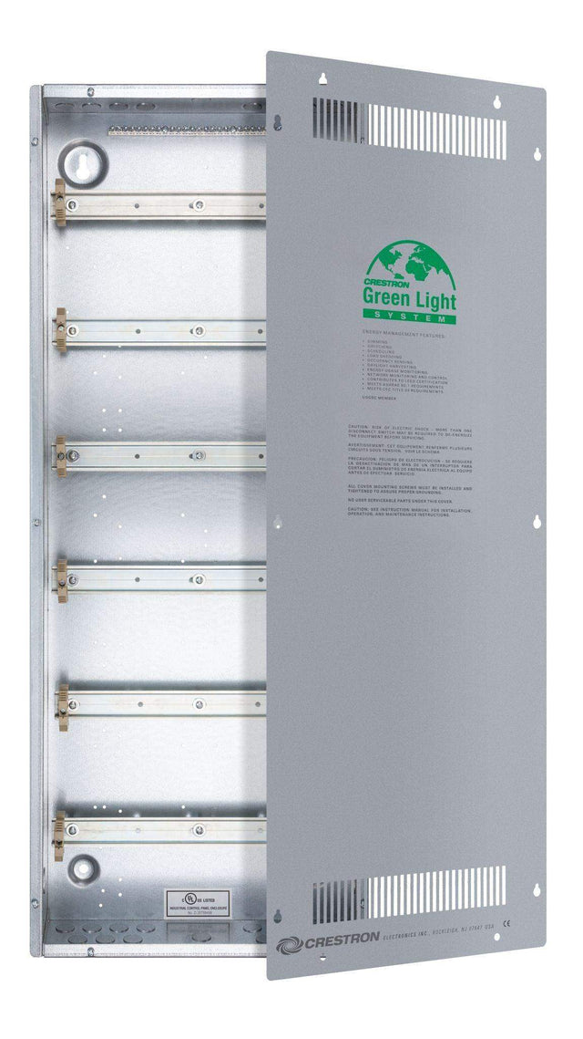 Crestron Enclosure for DIN Rail Devices, 6 DIN Rails, 18 M Wide - DIN-EN-6X18 - Creation Networks