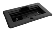Crestron FT2-202-ELEC-PTL-B FlipTop FT2 Series Cable Management System, 202 Size, Electrical, Pass-Through Lid - Creation Networks