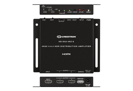 Crestron HD-DA2-4KZ-E 1:2 HDMI® Distribution Amplifier w-4K60 4:4:4 and HDR Support - Creation Networks