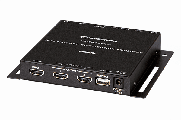 Crestron HD-DA2-4KZ-E 1:2 HDMI® Distribution Amplifier w-4K60 4:4:4 and HDR Support - Creation Networks