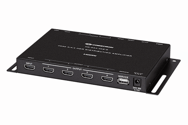 Crestron HD-DA4-4KZ-E 1:4 HDMI® Distribution Amplifier w-4K60 4:4:4 and HDR Support - Creation Networks