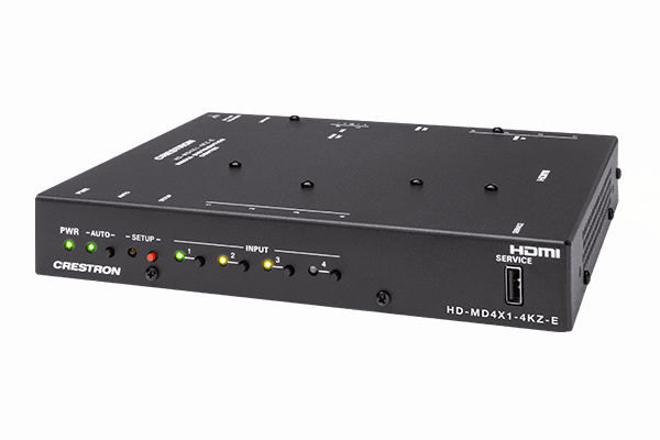 Crestron HD-MD4X1-4KZ-E 4x1 4K60 4:4:4 HDR AV Switcher - Creation Networks
