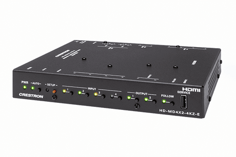 Crestron HD-MD4X2-4KZ-E 4x2 4K60 4:4:4 HDR AV Switcher - Creation Networks