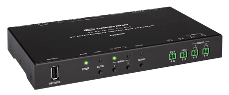 Crestron HD-RX-4K-210-C-E-POE DMPS Lite™ 4K Multiformat 2x1 AV Switch and Receiver with PoE+ - Creation Networks