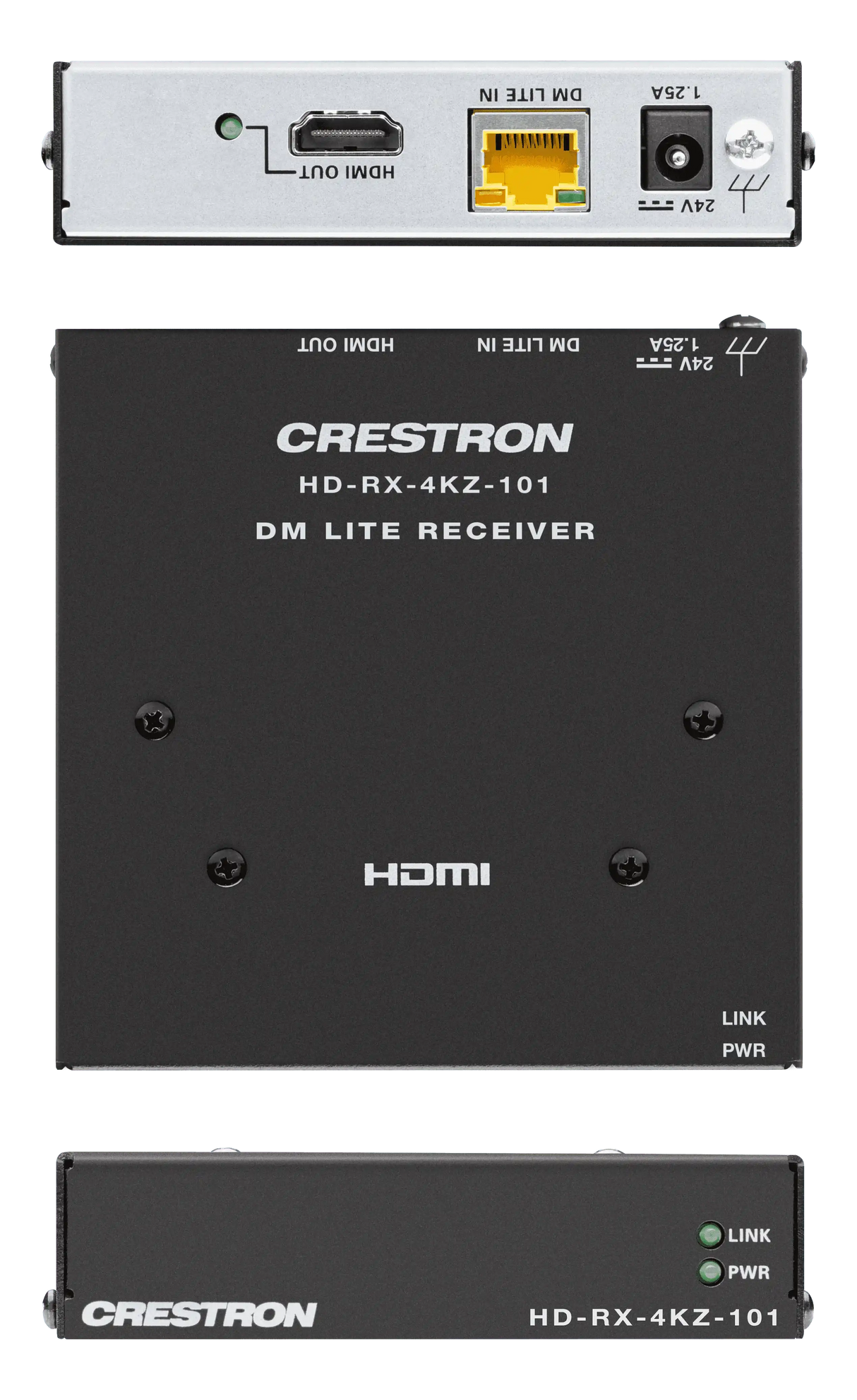 Crestron HD-RX-4KZ-101 DM Lite® 4K60 4:4:4 Receiver for HDMI® Signal Extension over CATx Cable (Discontinued) Speakers Crestron