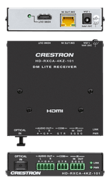 Crestron HD-RXCA-4KZ-101 DM Lite® 4K60 4:4:4 Receiver for HDMI®, RS-232, IR, and Analog Audio Signal Extension over CATx Cable - Creation Networks