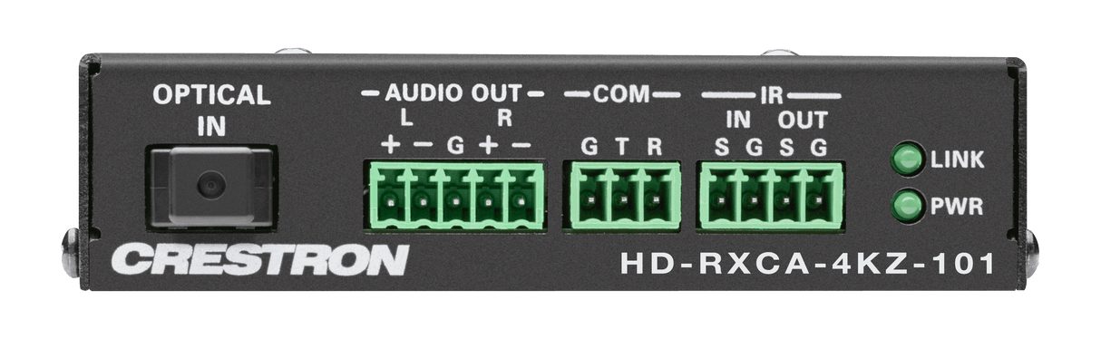 Crestron HD-RXCA-4KZ-101 DM Lite® 4K60 4:4:4 Receiver for HDMI®, RS-232, IR, and Analog Audio Signal Extension over CATx Cable - Creation Networks
