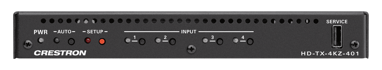 Crestron HD-TX-4KZ-401 DM Lite® 4K60 4:4:4 Transmitter and 4x1 Auto-Switcher for HDMI® Signal Extension over CATx Cable - Creation Networks