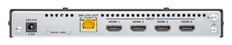 Crestron HD-TX-4KZ-401 DM Lite® 4K60 4:4:4 Transmitter and 4x1 Auto-Switcher for HDMI® Signal Extension over CATx Cable - Creation Networks