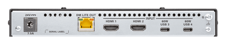 Crestron HD-TX-4KZ-421-CHGR DM Lite® 4K60 4:4:4 Transmitter and 4x1 Auto-Switcher for HDMI® and USB-C® DisplayPort™ Signal Extension over CATx Cable - Creation Networks