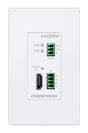 Crestron HD-TXC-4KZ-101-1G-W DM Lite® 4K60 4:4:4 Transmitter for HDMI®, RS‑232, and IR Signal Extension over CATx Cable, Wall Plate, White - Creation Networks