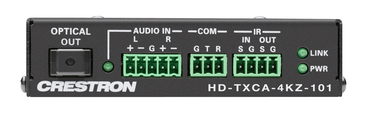 Crestron HD-TXCA-4KZ-101 DM Lite® 4K60 4:4:4 Transmitter for HDMI®, RS-232, IR, and Analog Audio Signal Extension over CATx Cable - Creation Networks