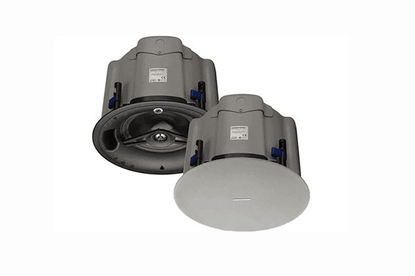 Crestron SAROS ICI4T-W-T-EACH  Saros® Integrator 4” 2-Way In-Ceiling Speaker, White Textured, Single - Creation Networks