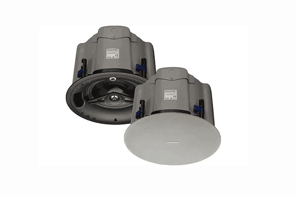 Crestron SAROS ICI4T-W-T-EACH Saros® Integrator 4” 2-Way In-Ceiling Speaker, White Textured, Single (must be ordered in multiples of 2) - Creation Networks