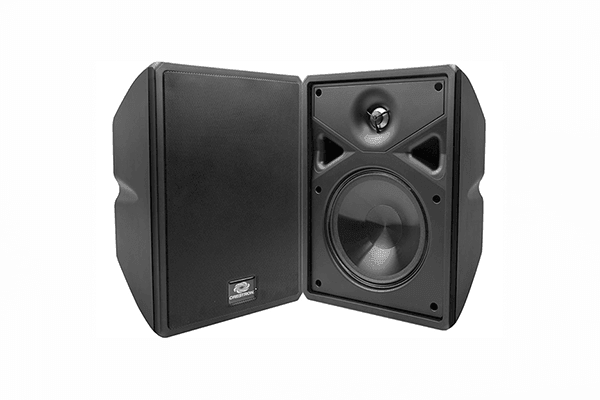 Crestron SAROS SR6T-B-T-EACH  Saros® 6.5” 2-Way Surface Mount Indoor-Outdoor Speaker, Black Textured, Single - Creation Networks