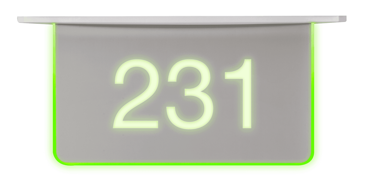 Crestron SSC-100-EL Room Availability Hallway Sign, Ceiling Mount, Enhanced Legibility, Without Engraving - Creation Networks