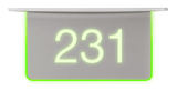Crestron SSC-100-EL Room Availability Hallway Sign, Ceiling Mount, Enhanced Legibility, Without Engraving - Creation Networks