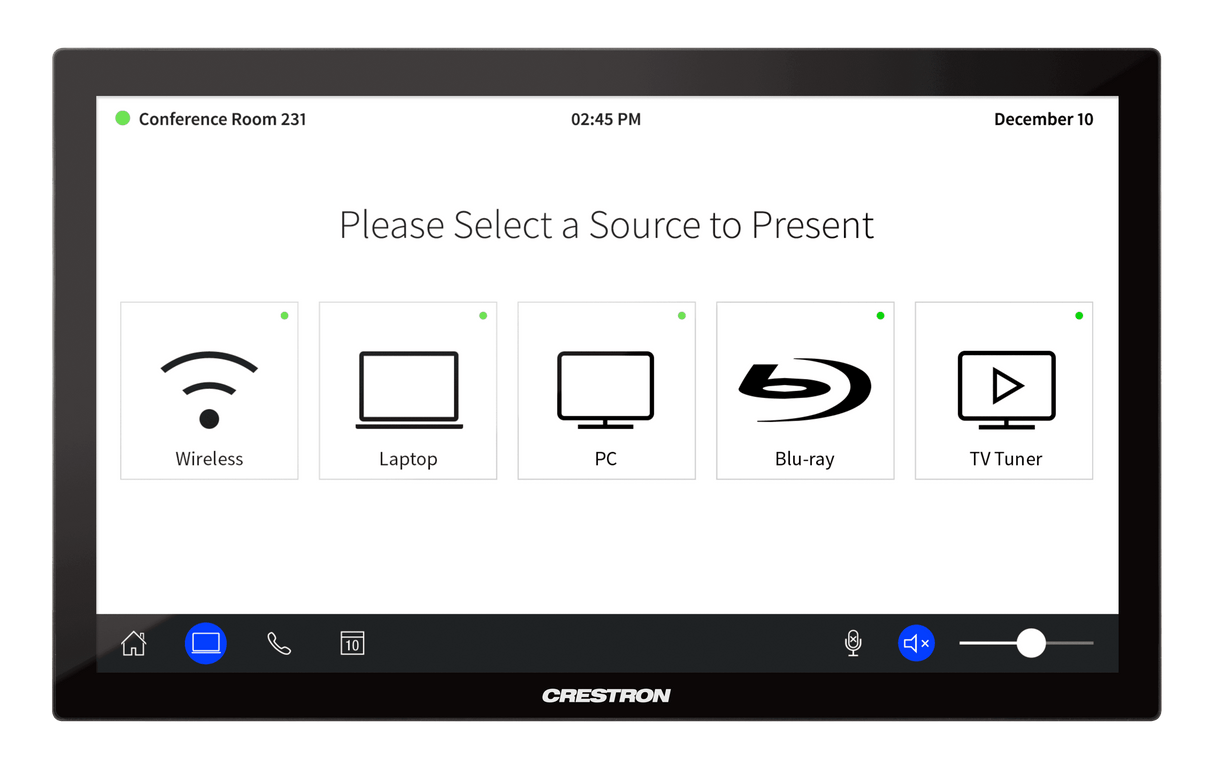 Crestron TSD-2220-B 21.5” HD Touch Screen Display, Black - Creation Networks