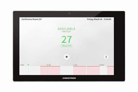 Crestron TSS-1070-B-S 10.1 in. Room Scheduling Touch Screen, Black Smooth - Creation Networks